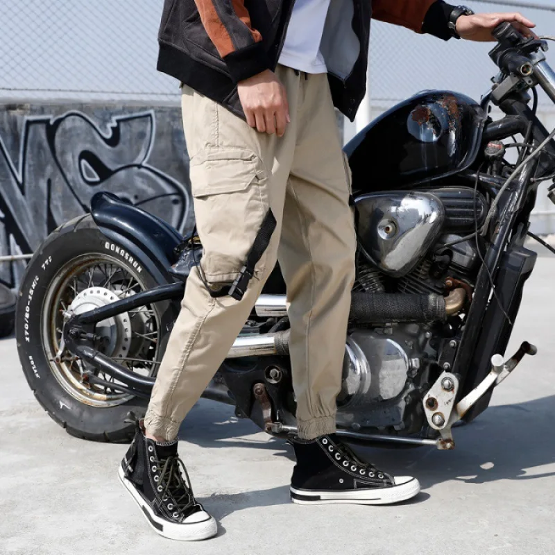 

Workwear Origional Popular Brand Loose Casual Multi-pockets Mixed Colors Men Ankle Banded Pants INS Super Fire Pants Harem Pants