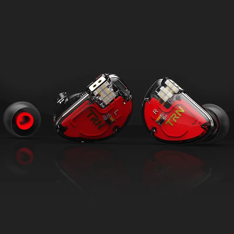 TRN V30 2BA+ 1DD 6 шт наушники 3,5 мм тяжелый бас HiFi Двойной Сбалансированный Арматура динамические драйверы в уши катушка железная гарнитура - Цвет: BllacknoMic