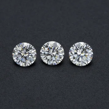 

1.0 mm Round D Color Moissanite Loose Stone Excellent Lab Diamond Customized Wedding Jewelry DIY Handmade Gemstone Ring Earrings