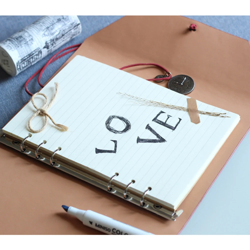 17*24CM Classic Retro Notebook PU Leather Note Book Journal Sketchbook A5 plan binder Diary School Office Supplies Stationery