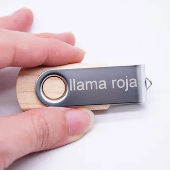 

Custom Logo Maple Wood Usb Flash Drive Usb 2.0 4GB 8GB 16GB 32GB 128MB Pen Drive Pendrive 64GB Photography Gift Walunt Wood