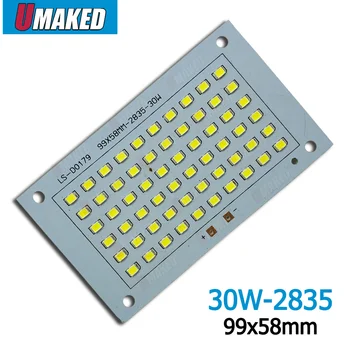 

30W 99x58mm 100% Full Power LED Flooding PCB SMD2835 led PCB board,3000lm Aluminum plate for led floodlight