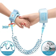 Anti Lost Wrist Link Upgrade Safety Harness Luminous Baby Strap Outdoor Walking Hand Belt Band Wristband with Lock 1.5m