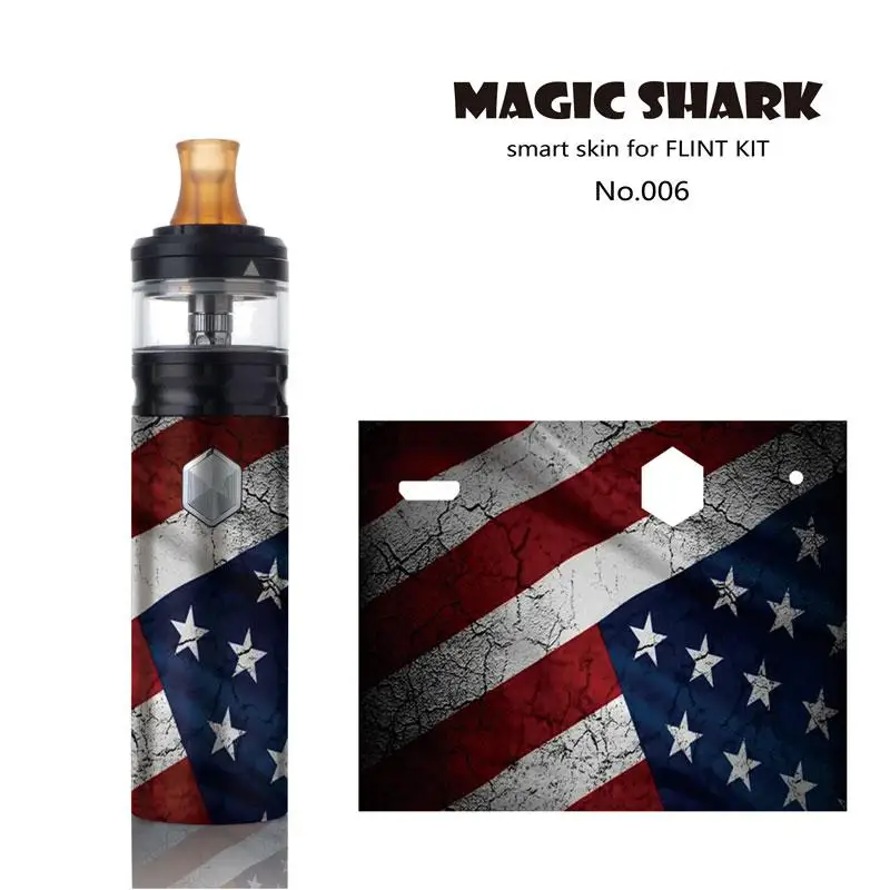 Magic Shark USA Flag Panda Leaf One Piece Vape Skin Sticker Film Vape Case for Geekvape Flint Kit 001-017 - Цвет: 006