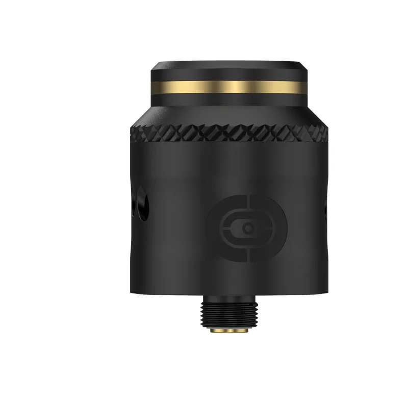 Black Augvape OCCULA RDA атомайзер внутренний-подседельный хомут дизайн 24 мм 5 мл Peek Insulatore 10 м кончик капельного потока Двойной Вниз Vape танк - Цвет: Black