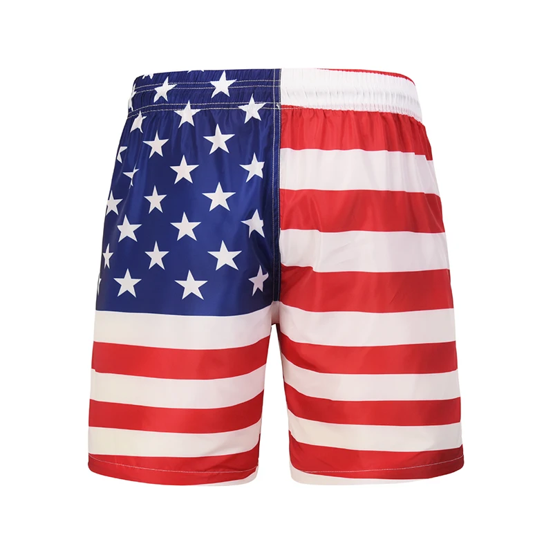 Deals White Head Eagle Imprinting Beach Shorts The Stars and the Stripes Fashion Beach Pants Quick-Dry Swimming Briefs Surfing Wear