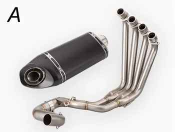

Motorcycle Full Exhaust System Slip On Front Pipe For CBR650R CB650R 2014-2019 with cbr650r Exhaust