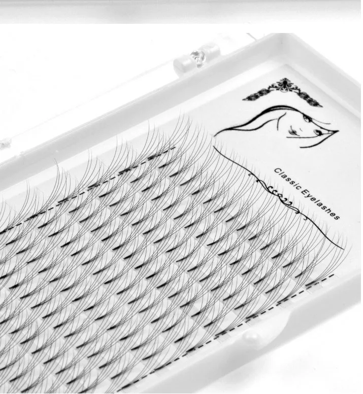 Pre gemacht fans 4D volumen falsche wimpern extensions, DEEP EYES 5 trays/lot faux nerz wimpern
