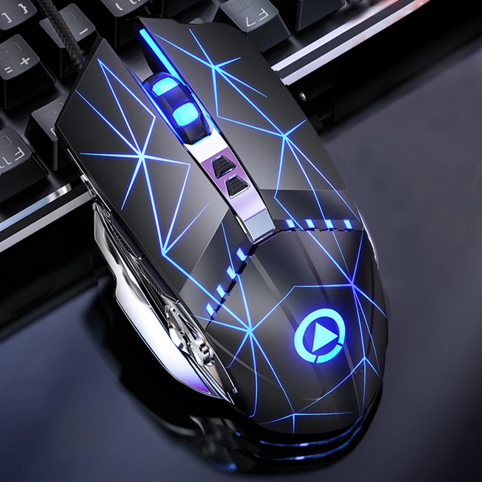 Игровая мышь G3PR0 светодиодный E-Sports Механическая Бесшумная дышащая мышь 3200 dpi оптическая мышь Sens для ноутбука компьютера геймера