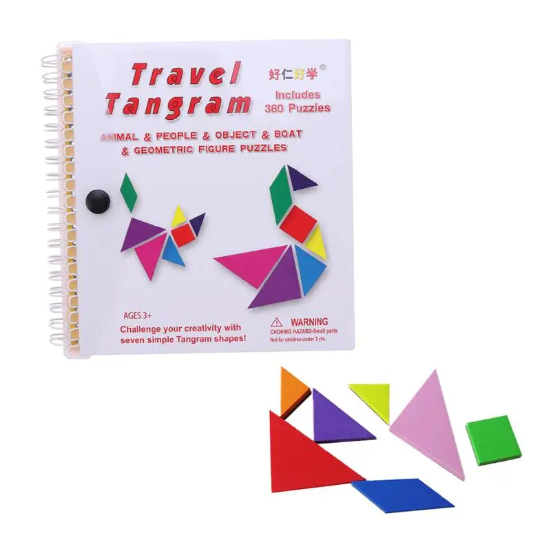 

1 Set Tangram Colorful Practcal Funny Creative Learning Toys Magnetic Tangram Educational Tools for Babies Children Kids