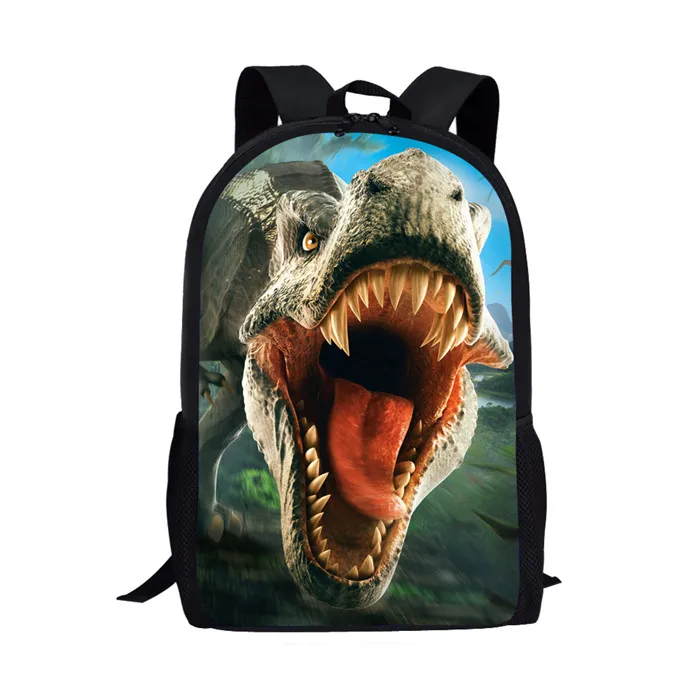 Nopersonality крутой T-rex динозавр школьные сумки набор книжные сумки для подростков мальчиков 3 шт. основной рюкзак с ланч бокс пеналы - Цвет: Z5217C