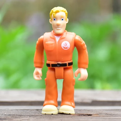 

2Pc/4Pcs Fireman Sam Children's Early Education Safety Education Small Life Saving Team PVC Model Toys