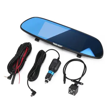 

7" Dual Lens Car DVR 1080P Dash Cam Reversing Rear Camera Mirror Video Recorder