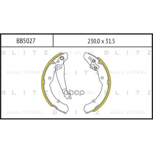Колодки Тормозные Барабанные Blitz Bb5027 Blitz арт. BB5027