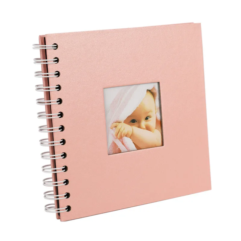 Pink Бумажный фотоальбом для детей, скрапбукинг, фотоальбом Albumu Diy, фотоальбом, фотоальбом для детей, книга памяти, Portafoto Plakboek - Цвет: Pink