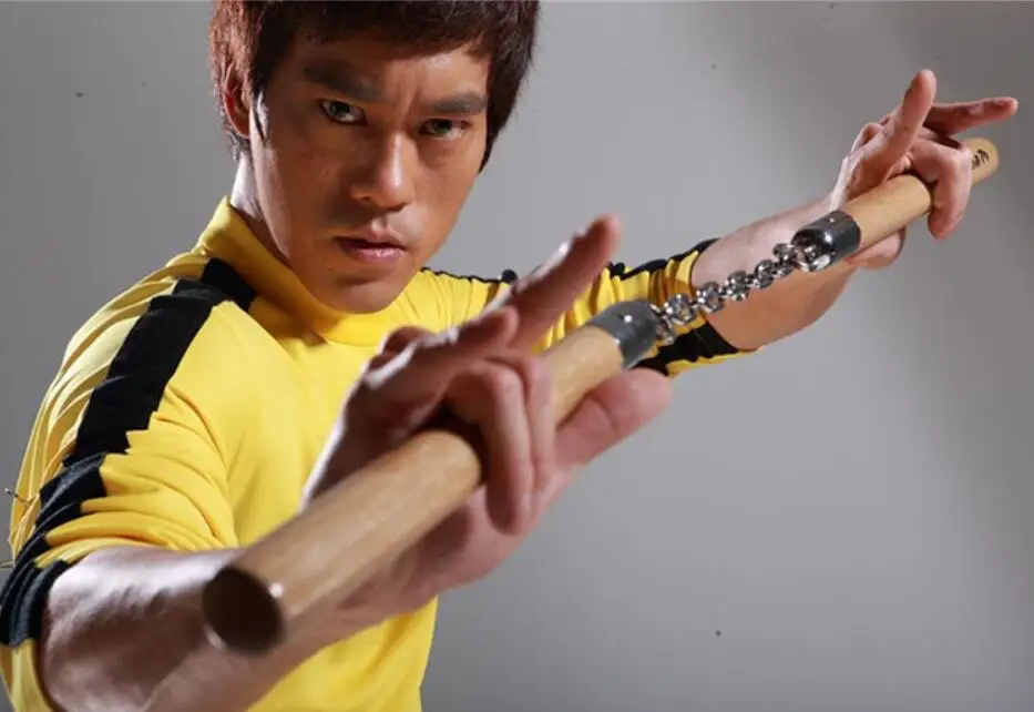 Bruce Lee Rompers For Kid Adults Yellow Wushu Uniforms Kung Fu Set Wu Shu Clothing Chinese Costume Men Martial Arts Nunchucks Movie Tv Costumes Aliexpress