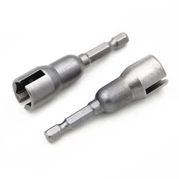 

2pcs Hex Handle Long Nut Bit Socket Wrenches Hand Tool High Hardness Screwdriver Attachment Carpenters Repair Part