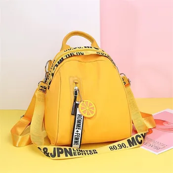 

Women Backpacks Oxford Waterproof Backpack Candy Color Ins SchoolBags For Teenage Small Travel Backpack Female Shoulder Bags New