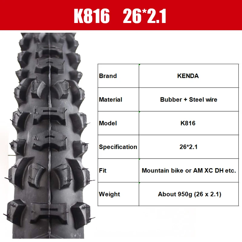 Kenda 26*2.1 Mtb Tires Bmx Bicycle 26 X 2.1 Inch Tires Wear-resistant Mountain  Bike Tyre Bicycle Accessories - Bicycle Tires - AliExpress