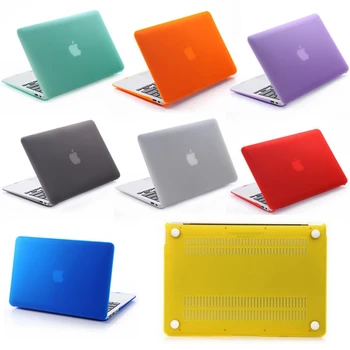 

Matte Laptop cases for mac Touch ID air 13 2019 11.6 12 13.3 15.4 for Macbook air 13 A1466 pro retina Bag shell Women and Man