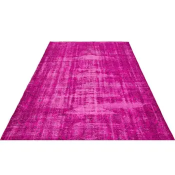 

Handmade Fuchsia Vintage Overdyed Turkish Area Rug 175x271 Cm-5'9''X8'11''
