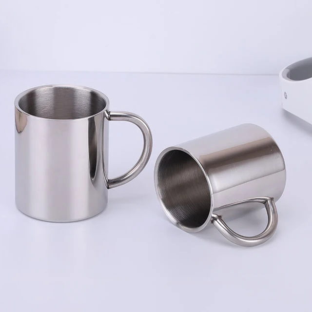 Stackable Stainless Steel Coffee Cup With Handle Double Walled Insulated  Coffee Mug With Metal Stand Set Of 5 Coffee Cups - Coffee Cups - AliExpress