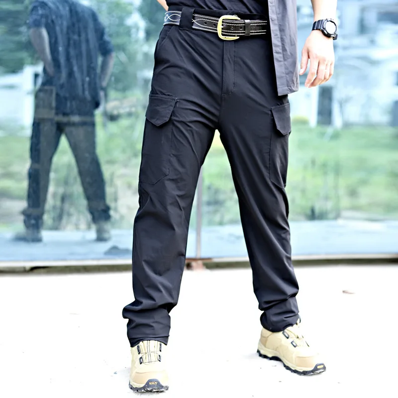 

Captain David Outdoor Tactical Trousers Anti-splash Tactical Trousers Thin Through Mountaineering Trousers Quick-dry