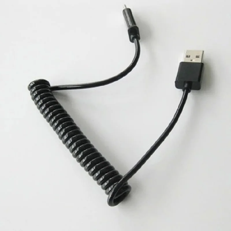 Весенние данные Micro USB кабель для samsung sony huawei растягивающийся USB для Micro зарядное устройство зарядный кабель Micro-USB шнур линия ABS+ TPU