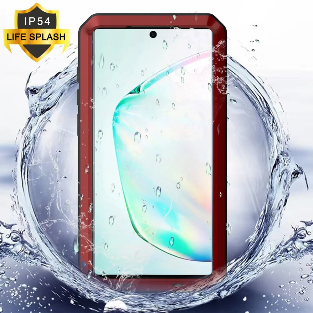 Для samsung Galaxy Note 10 Plus металлическая Броня противоударный сверхпрочный защитный чехол для samsung Note 10
