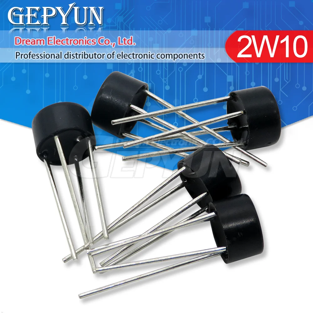 2W10 2A 1000V DIP4 Diode Bridge Rectifier 10PCS