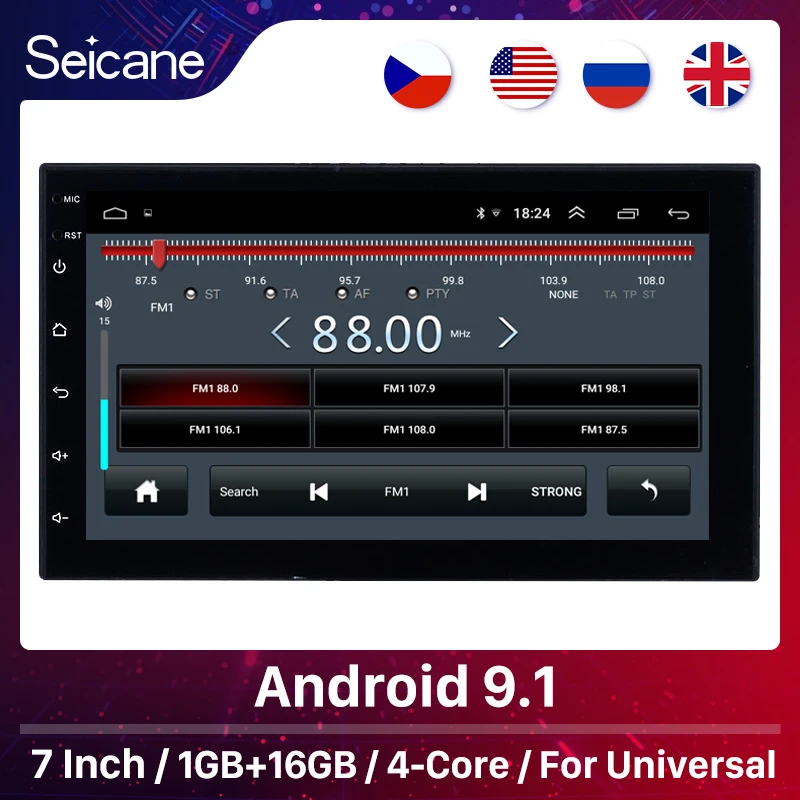 Автомагнитола Seicane мультимедийный плеер на Android 9 1 с 7 &quotсенсорным экраном GPS для