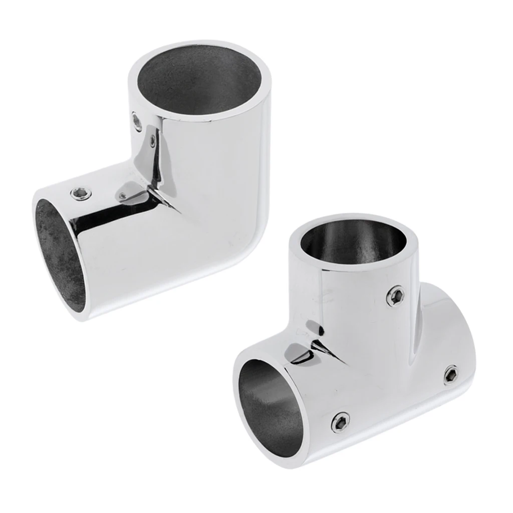 Stainless Steel Marine Boat Hand Rail Fitting Tee with 1