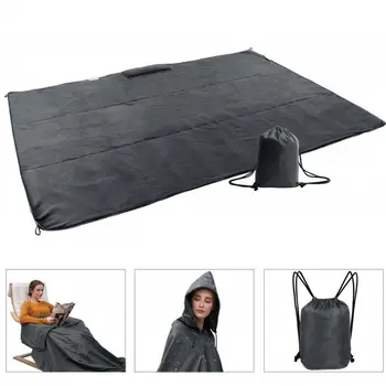 

Camping Mat Multifunctional Waterproof Outdoor Picnic Mat Foldable And Easy To Carry Camping Blanket Hooded Raincoat