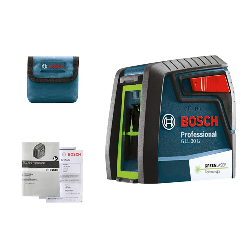 Bosch Laser Level GLL30G High Precision Two-Line Green Horizontal And  Vertical Laser Levels Cross Line Laser For Home Decoration