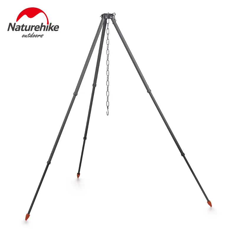 Naturehike открытый 10 л кухонная посуда горшок кемпинг подвесной горшок портативный большой емкости алюминиевый сплав горшок 6-8 мужчин открытый пикник