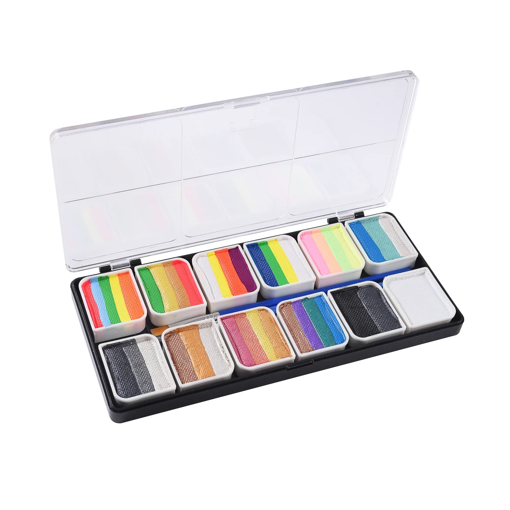 

OPHIR 12 групп радужной фотокартины на водной основе, рисование лица, раздельные пирожные, Радужный макияж RT012B