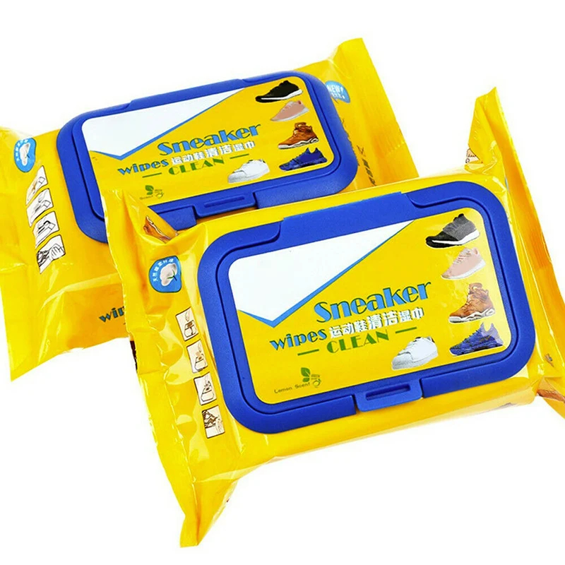 Travel Portable Disposable Sneakers Cleaning Wet Wipes White Artifacts Shoes Quick Easy TB Sale