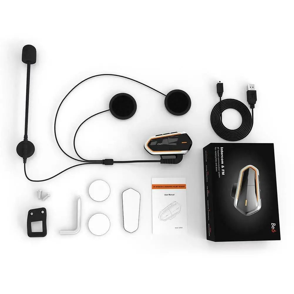 TWISTER.CK QTBE6 Bluetooth мотоциклетный шлем Интерком гарнитура переговорные FM Портативные шумозащитные наушники