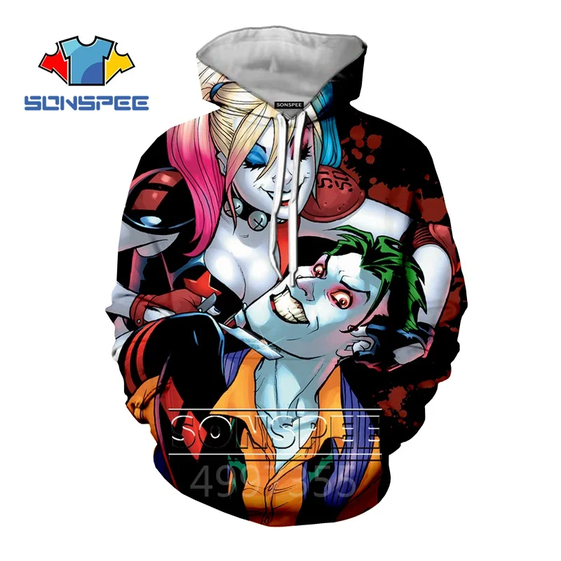 8 SONSPEE joker/толстовка с 3D принтом; детские толстовки для мальчиков и девочек-подростков в стиле хип-хоп; забавная Осенняя уличная толстовка; пуловер; детский топ; C120 - Цвет: 8