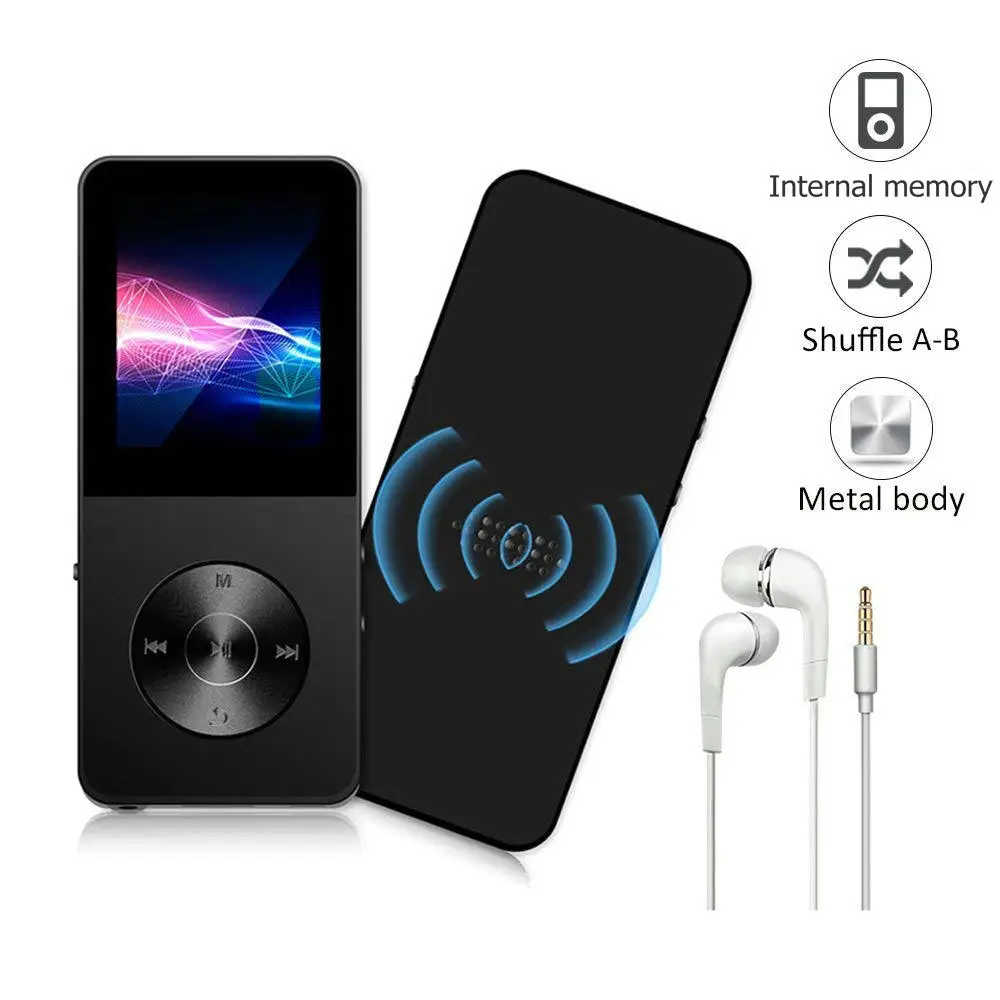 Оригинальный HiFi Металл ультратонкий MP3 MP4 музыкальный плеер Встроенный динамик 16