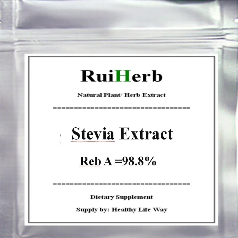 

Stevia Powder (Stevioside) Extract 100% Stevia Reb A Purity =98.8% free shipping