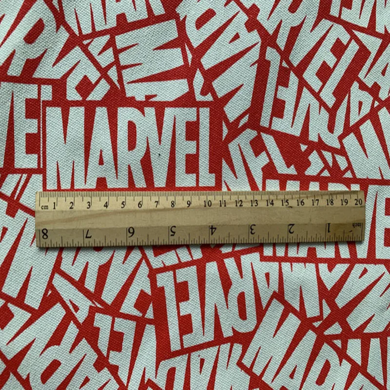 Хороший широкий 143 м с рисунком с героями комиксов Марвел, хлопковая, с принтом в виде надписи холст ткань для Студенческая сумка квилтинга Домашняя одежда лоскутное шитье Diy диван-кровать