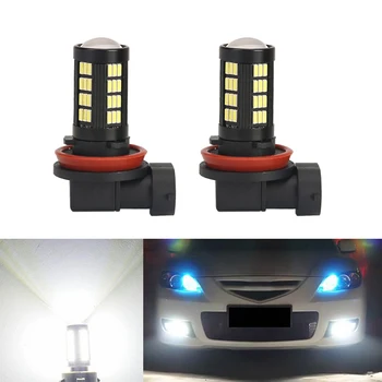 

2x Super White H8 H11 CREE Chip 4014 LED Fog Light Driving Bulbs for mazda 3 5 6 xc-5 cx-7 axela atenza
