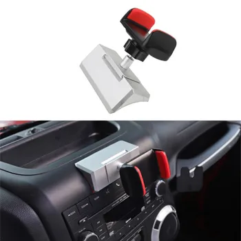 

Rotatable Phone Stand Holder Bracket For Jeep Wrangler 2007-2016 Mobilephone Stander Abs Black Interior Car Accessories