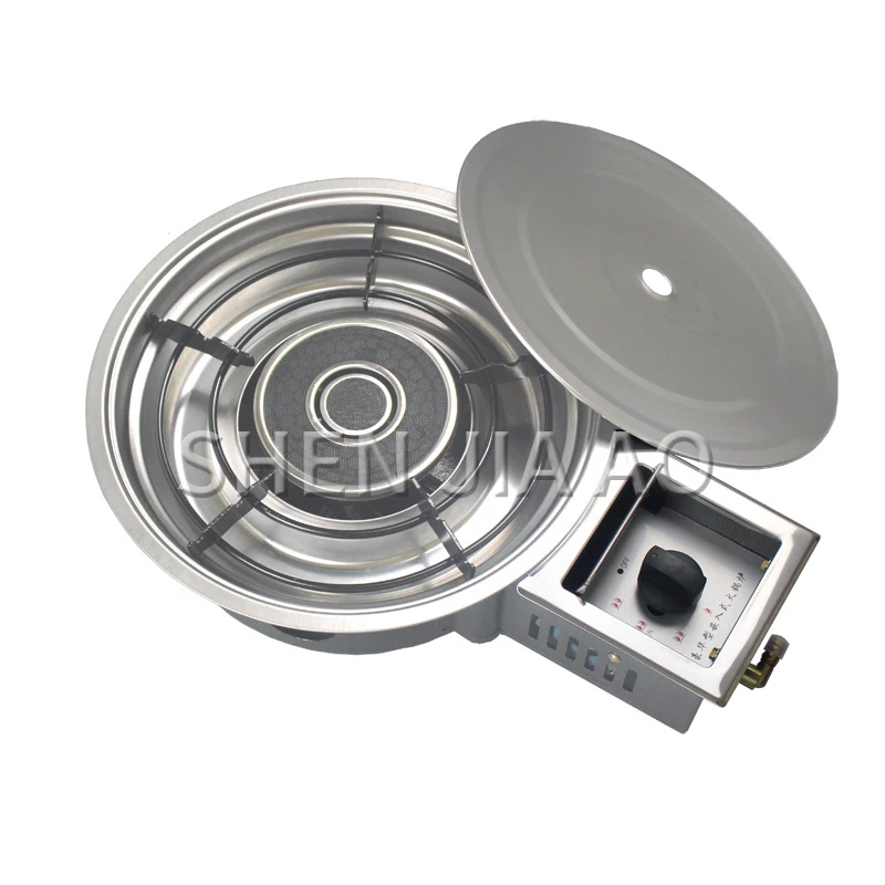 Energy-saving liquefied gas natural gas stove Korean high-power infrared commercial restaurant embedded hot pot gas stove 3