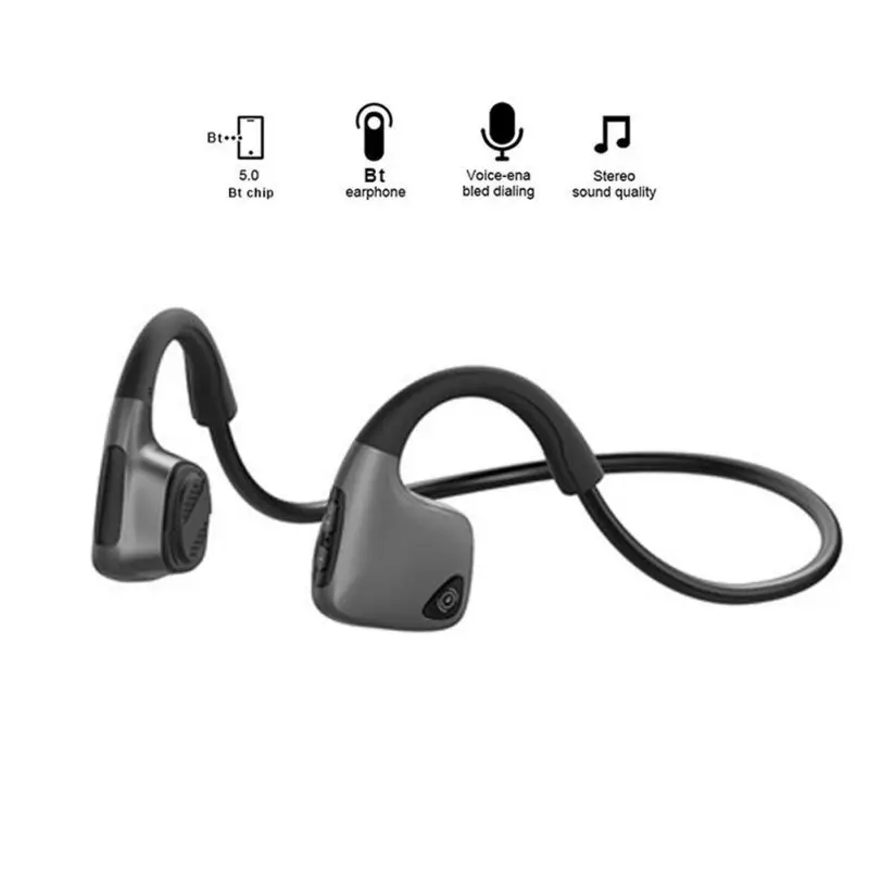 R9 Гарнитура костной проводимости для вождения Bluetooth 5,0 беспроводные универсальные портативные спортивные стерео наушники с микрофоном