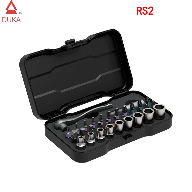 2021 HOT New DUKA ATuMan RS2 33 in 1 Multi-Purpose Ratchet Wrench Screwdriver S2 Magnetic Bits Set DIY Household Repair Tool | Электроника