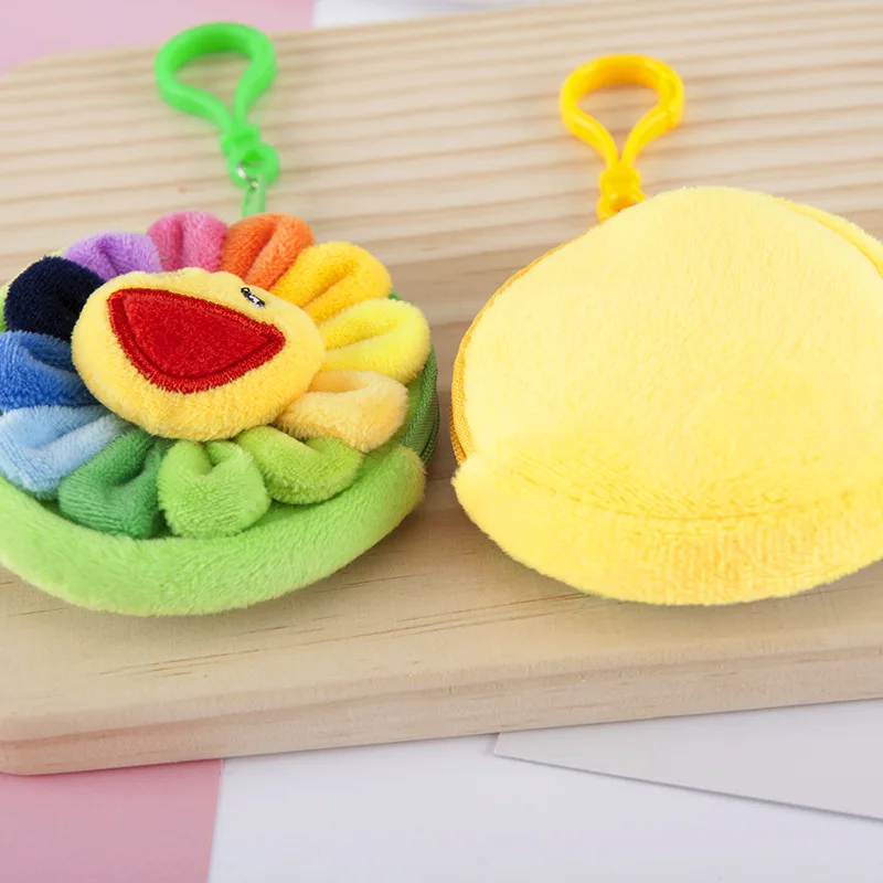 Newest-lovely-Colorful-Sunflowers-Children-Plush-Coin-Purse-Zipper-Change-Purse-Wallet-Kids-Girl-Women-For (2)