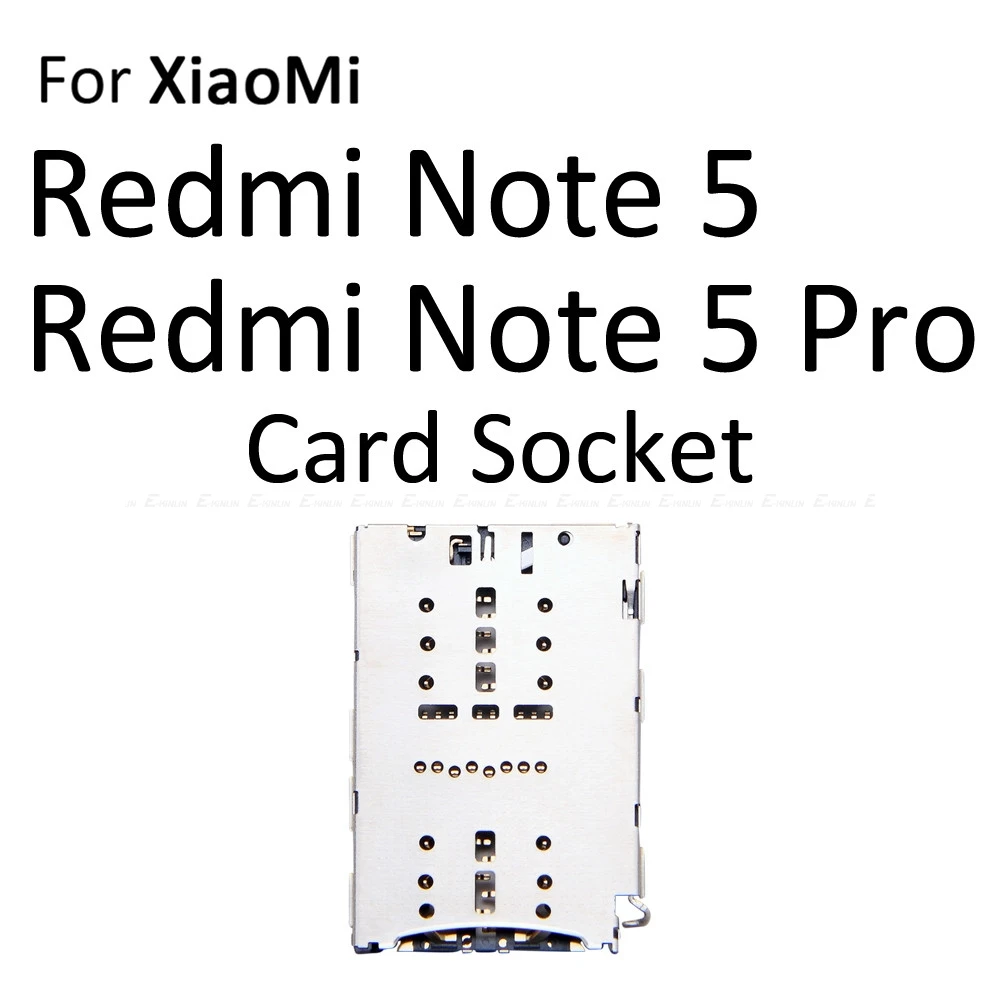 Карта Micro SD Sim карты слот, разъем для лотка адаптер Коннектор кард-ридера для XiaoMi Redmi 5 Plus/Note 5 Pro контейнер держатель Запчасти