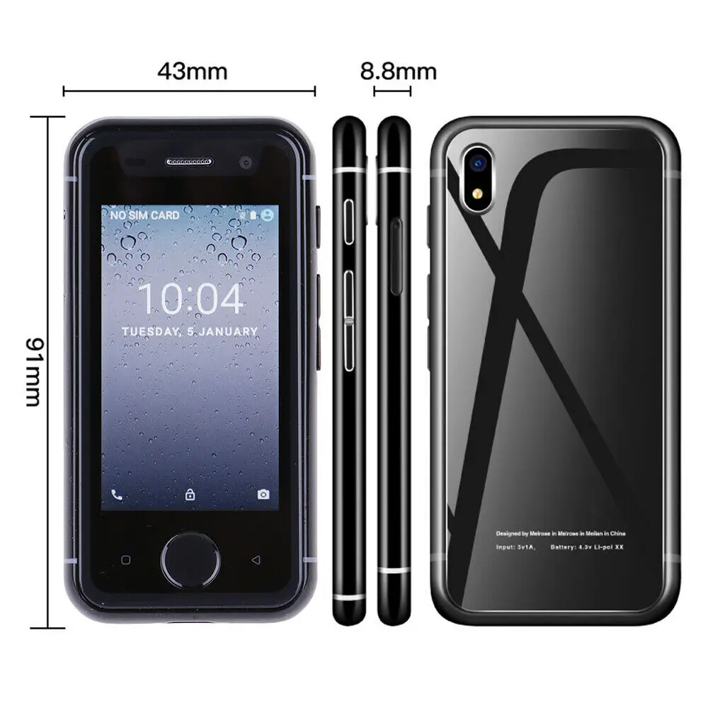 Мини-смартфон Melrose S9 PLUS 2,4" MT6737 четырехъядерный Android 7,0 1 ГБ 8 ГБ 4G LTE ультратонкий студенческий маленький телефон